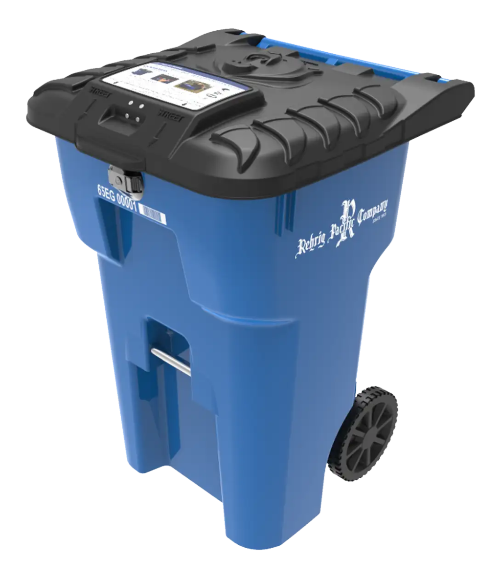 Photo of a 65 Gallon Fully-Automated Bear Resistant Roll-Out Cart