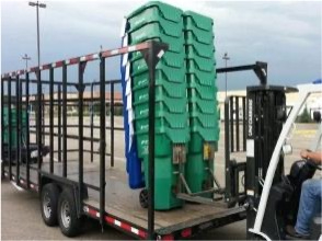 image of carts on truck