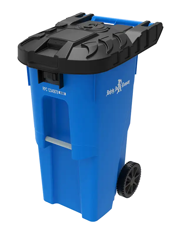Photo of a 35 Gallon Fully-Automated Bear Resistant Roll-Out Cart
