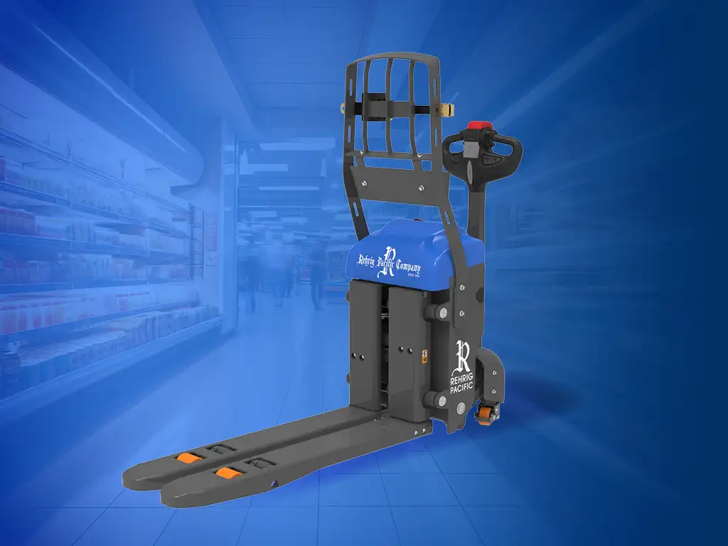 Rehrig Pacific Duo Lift Inside a Grocery Store
