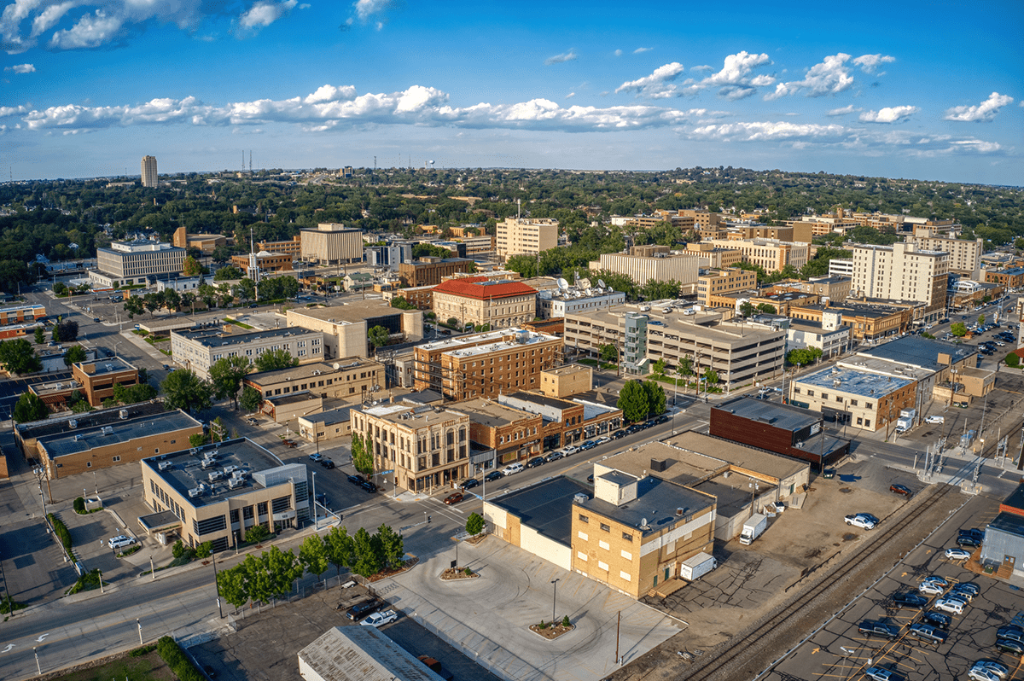Aerial photo of city