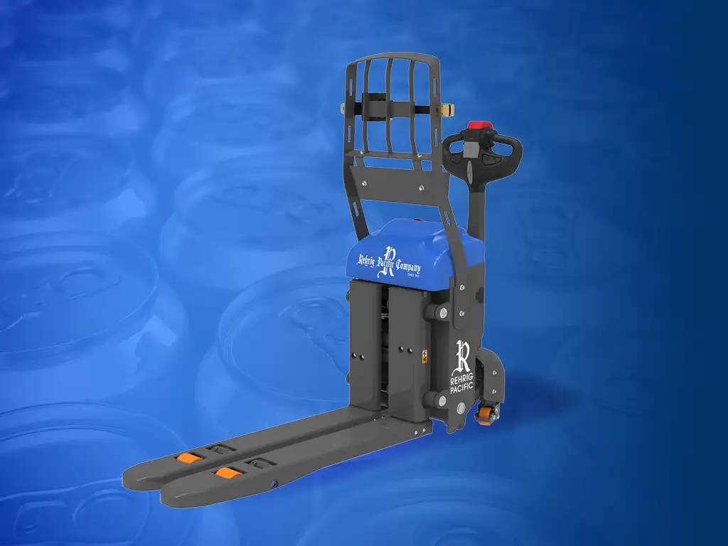 Image of the Duo Lift with a pattern of cans in the background