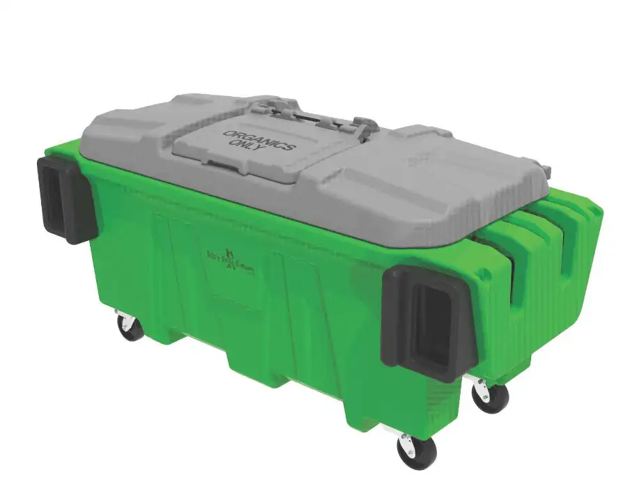 Photo of a 1 Yard Commercial Organics Container